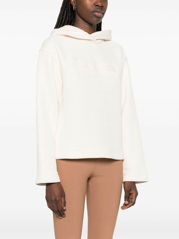 Max Mara: Sweatshirts und Pullover online - Sweatshirt - Weiß