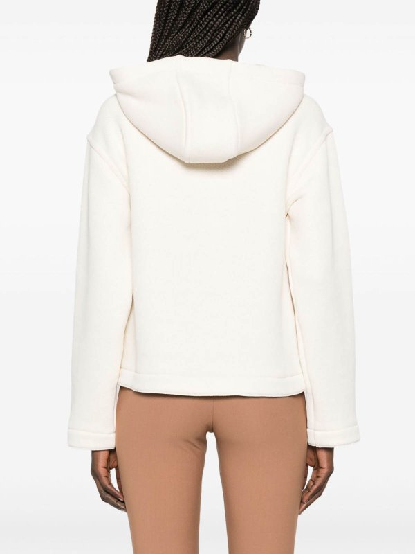 The Best Shops Max Mara: Sweatshirts und Pullover - Sweatshirt - Weiß