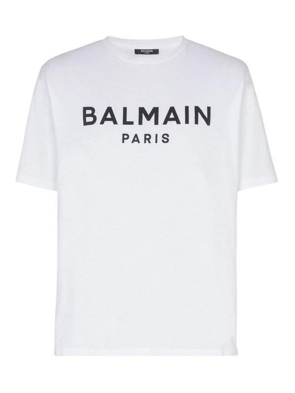 Balmain: T-shirts - T-Shirt - Weiß