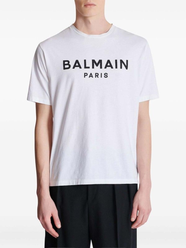 Balmain: T-shirts online - T-Shirt - Weiß