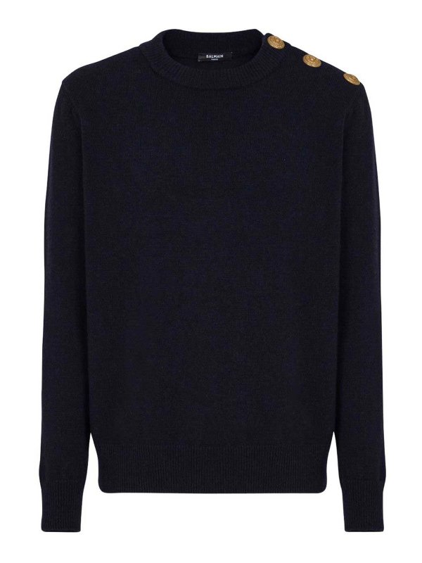 Balmain: crew necks - Eco-Cashmere Jumper