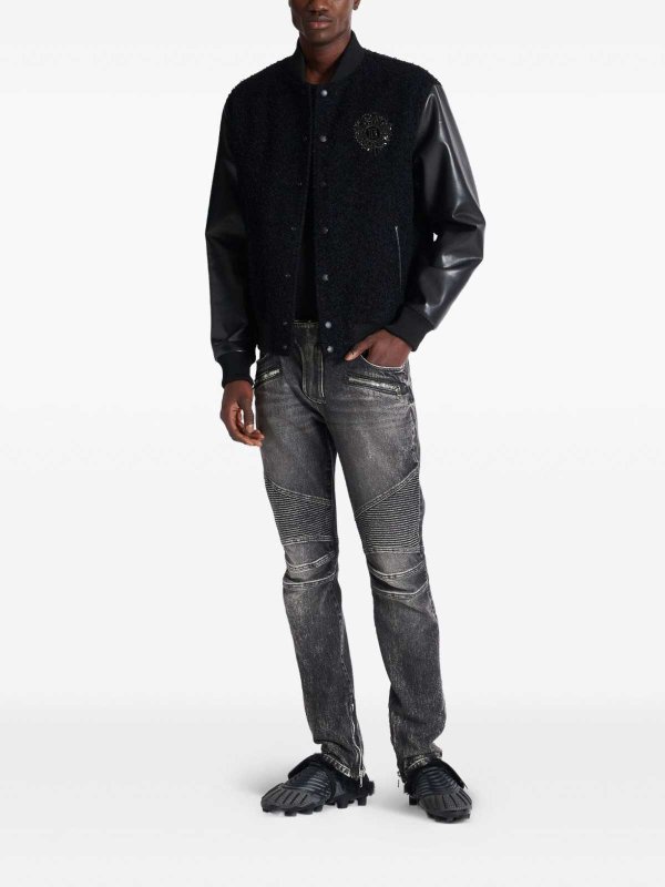 Balmain buy online Jean Droit - Gris