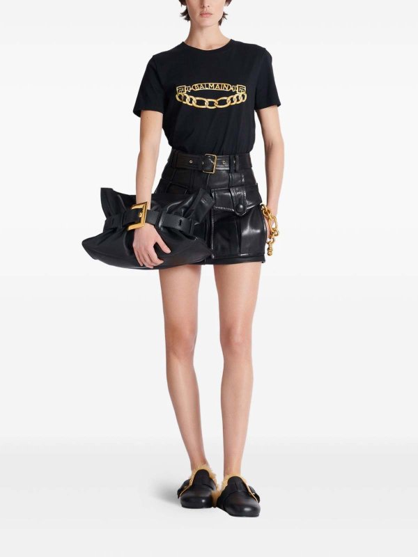 Balmain: Camisetas online - Camiseta - Negro