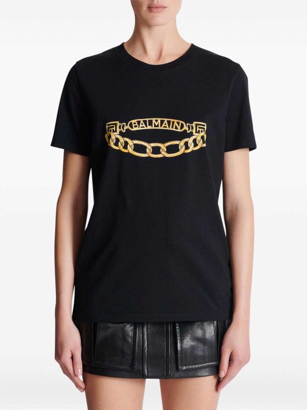 The Best Shops Balmain: Camisetas - Camiseta - Negro