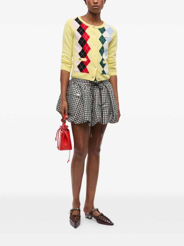 The Best Shops GANNI: cardigans - Check Cardigan