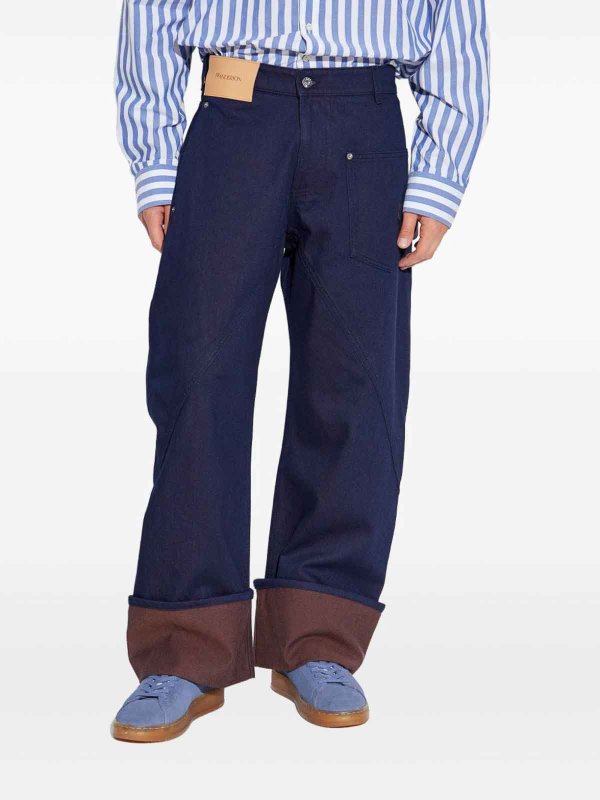 J.W. ANDERSON buy online Turn Up Twisted Workwear Jeans