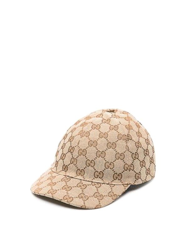 GUCCI: hats & caps - Gg Supreme Monogram Cap