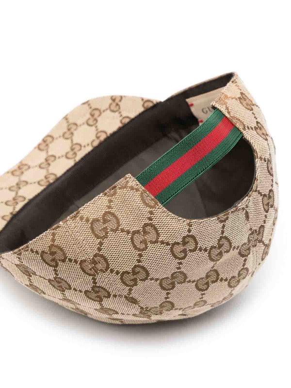 GUCCI: hats & caps online - Gg Supreme Monogram Cap