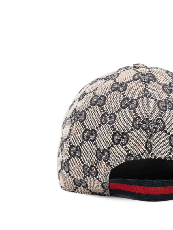 GUCCI: hats & caps online - Gg Supreme Monogram Cap