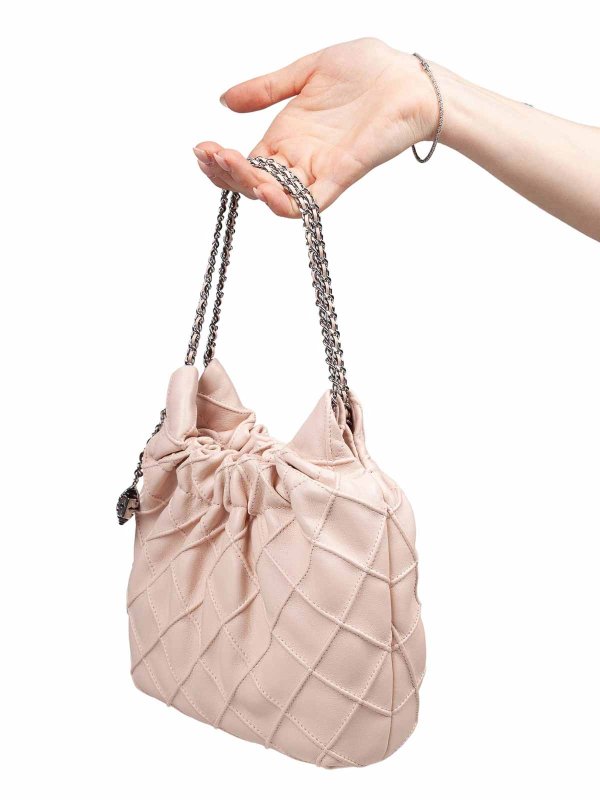 TORY BURCH: cross body bags online - Hobe Fleming Mini Bag pink leather