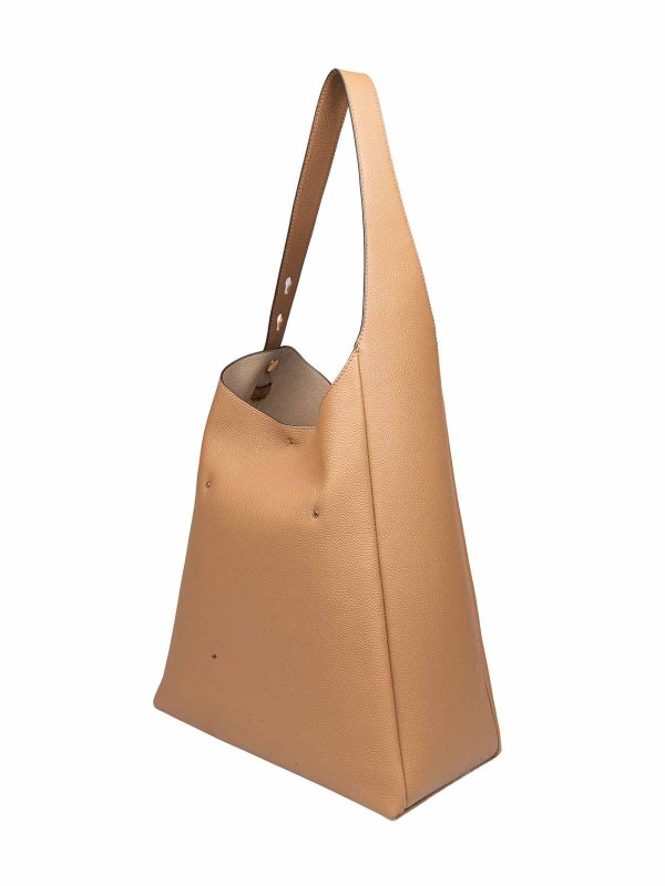 The Best Shops TORY BURCH: borse a tracolla - Borsa romy hobo in pelle di colore tiramisu