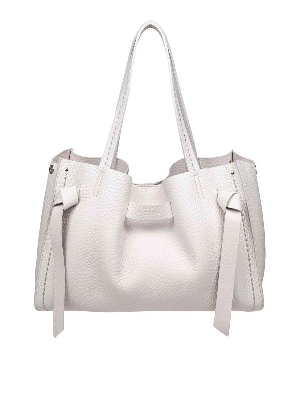 VISONA: borse a tracolla - Borsa Shopping Vittoria Santorini In Pelle