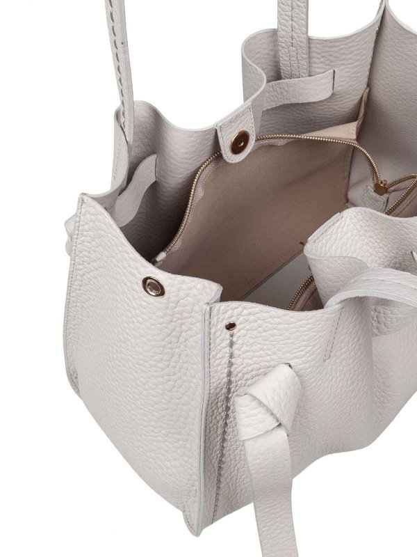 Borsa Shopping Vittoria Santorini In Pelle shop online: VISONA