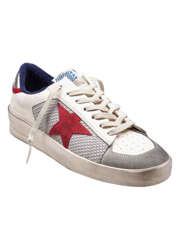 GOLDEN GOOSE: sneakers online - Sneakers Stardan In Rete E Pelle