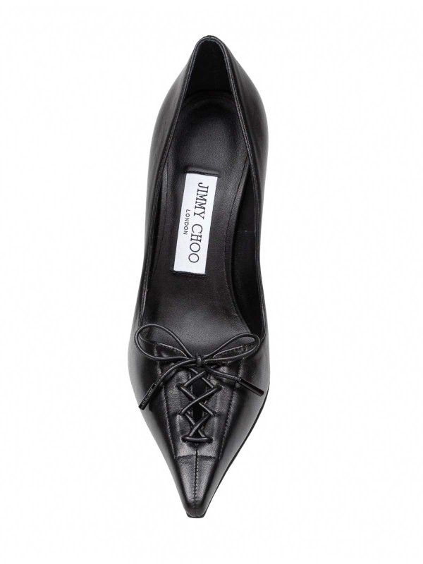 The Best Shops JIMMY CHOO: court shoes - Scarlett 95 Decollete in black nappa