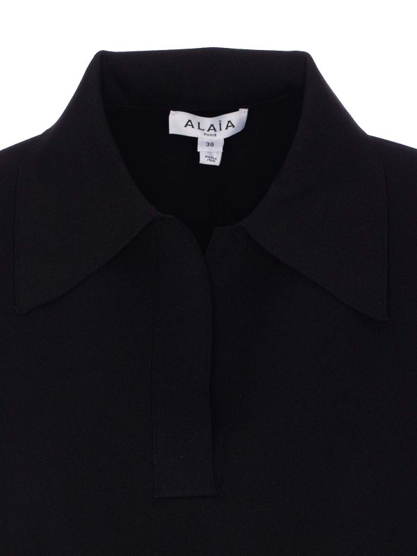 ポロシャツ - 黒 shop online: Alaïa