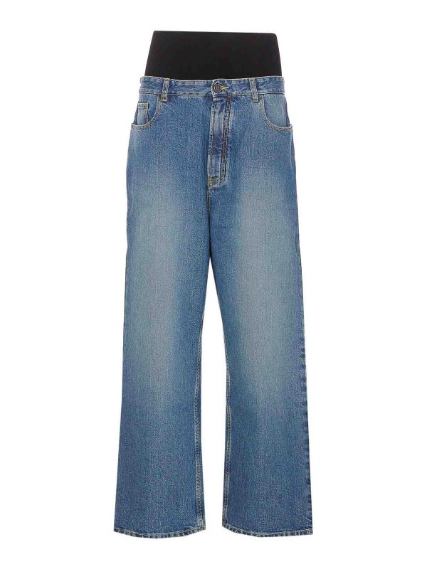 Alaïa: casual trousers - Knit Band Pants