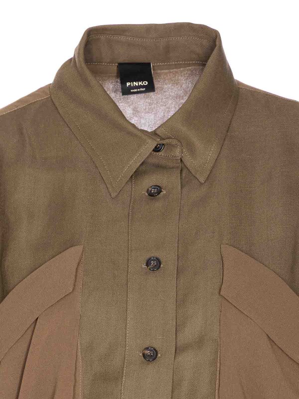 シャツ - 緑 shop online: Pinko