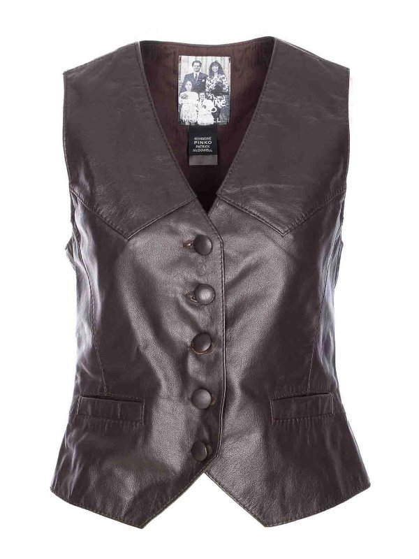 Pinko: Chalecos - Chaleco - Marrón