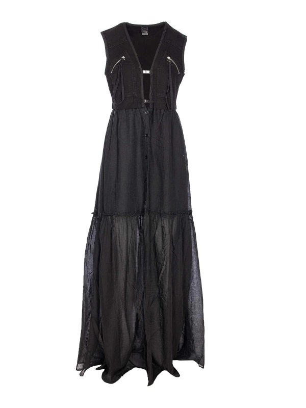Pinko: Robe longueur genou - Robe Au Genou - Noir