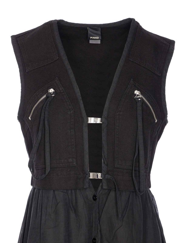 Robe Au Genou - Noir shop online: Pinko