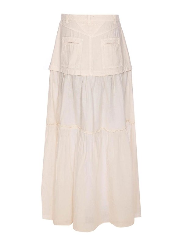 Pinko: Knee length skirts & Midi online - Beige Kenny Skirt