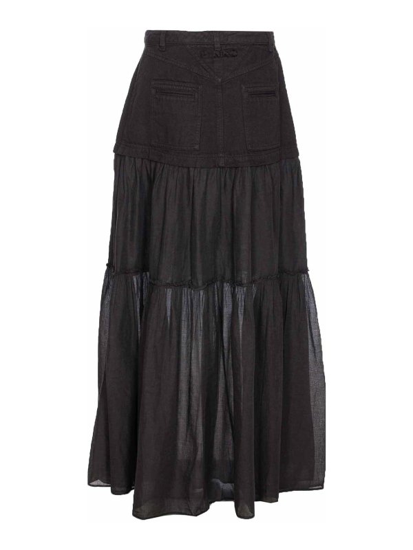 Pinko: gonne al ginocchio  e longuette online - Gonna kenny nera