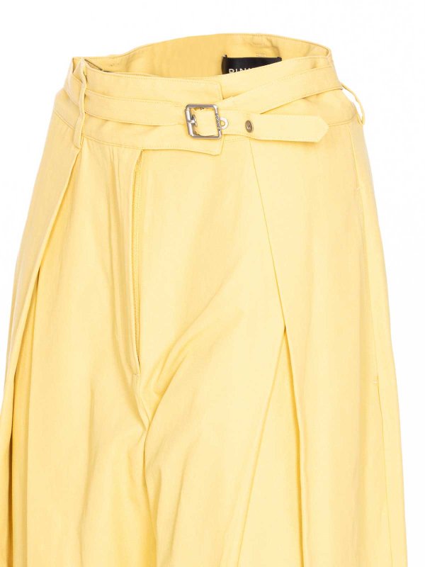 The Best Shops Pinko: カジュアルトラウザー - カジュアルパンツ - イエロー