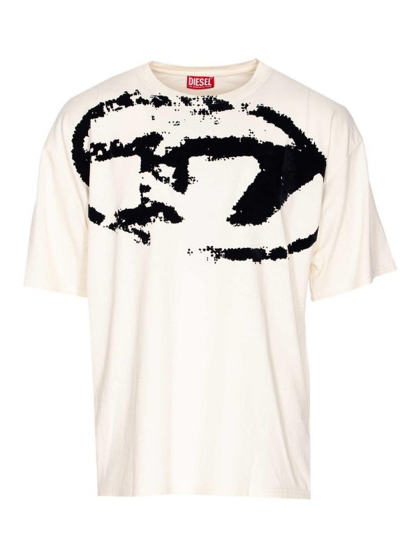 DIESEL: T-shirts - T-Shirt - Blanc