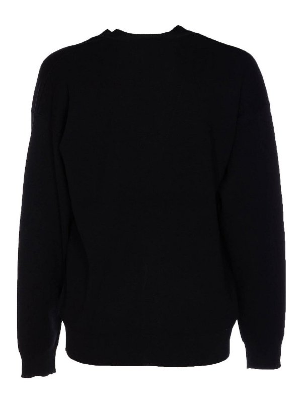 DRÔLE DE MONSIEUR: cardigans online - Black Cardigan With Buttons Closure