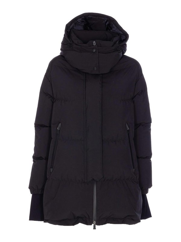 HERNO: padded jackets - Black Copped Down Jacket