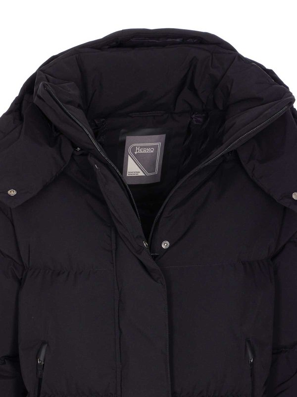 Black Copped Down Jacket shop online: HERNO
