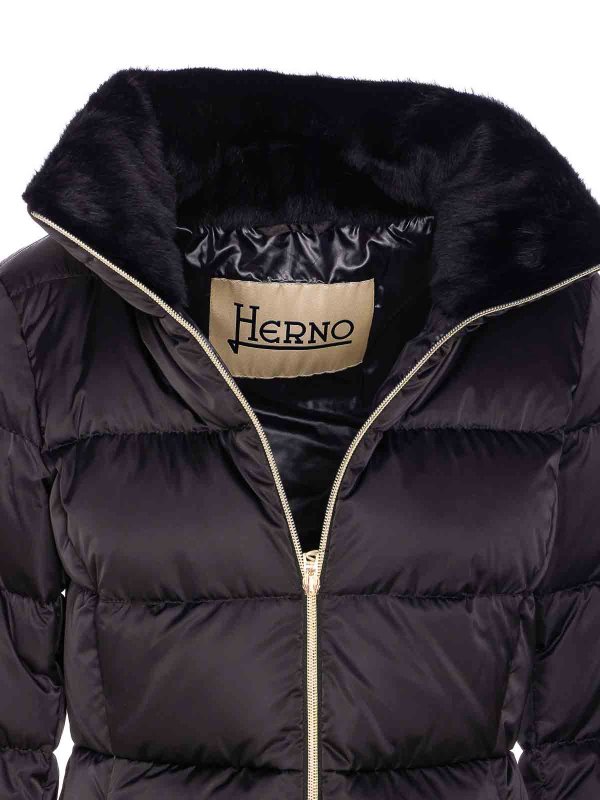 ダウンジャケット - 黒 shop online: HERNO