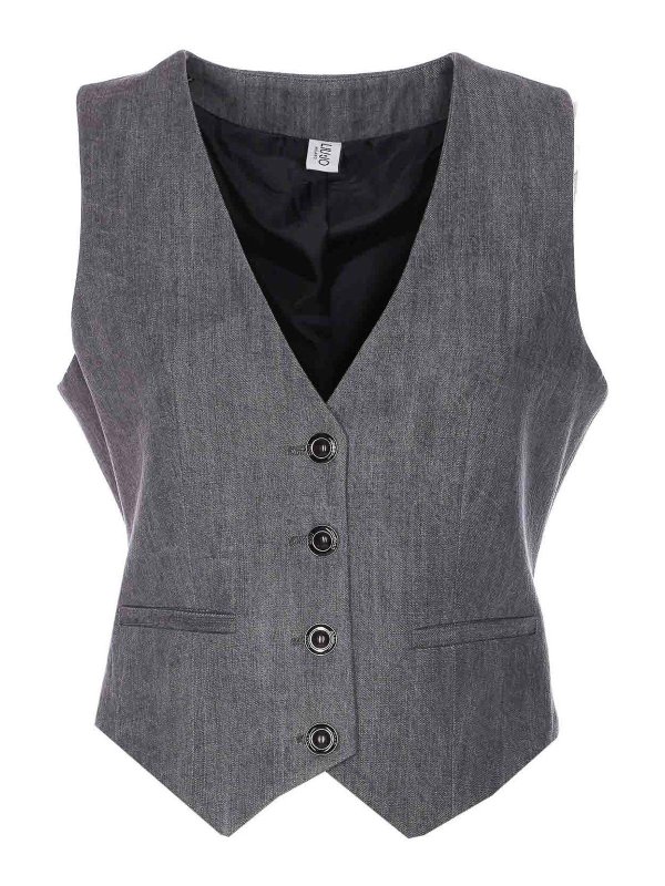 Liu Jo: Chalecos - Chaleco - Gris