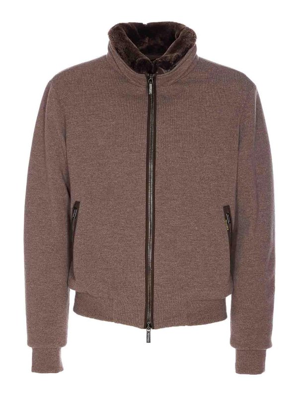 MOORER: ダウン・ハイテクジャケット - ダウンジャケット - ブラウン