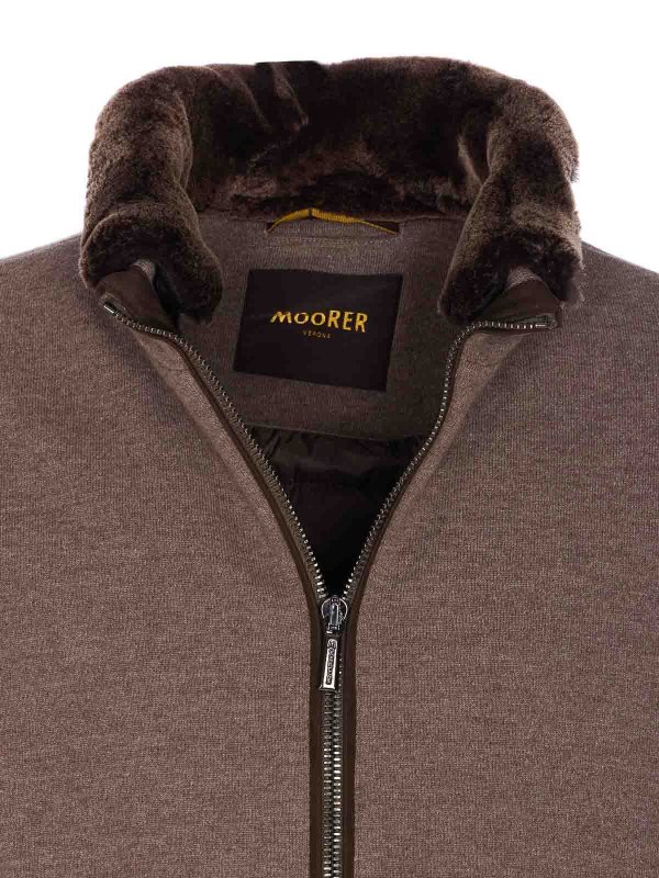 ダウンジャケット - ブラウン shop online: MOORER