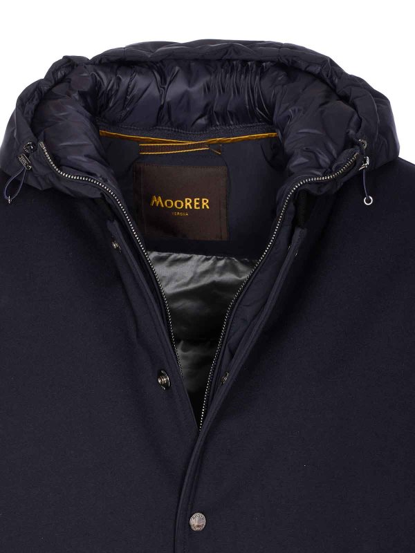 Dark Blue Callum Down Jacket shop online: MOORER