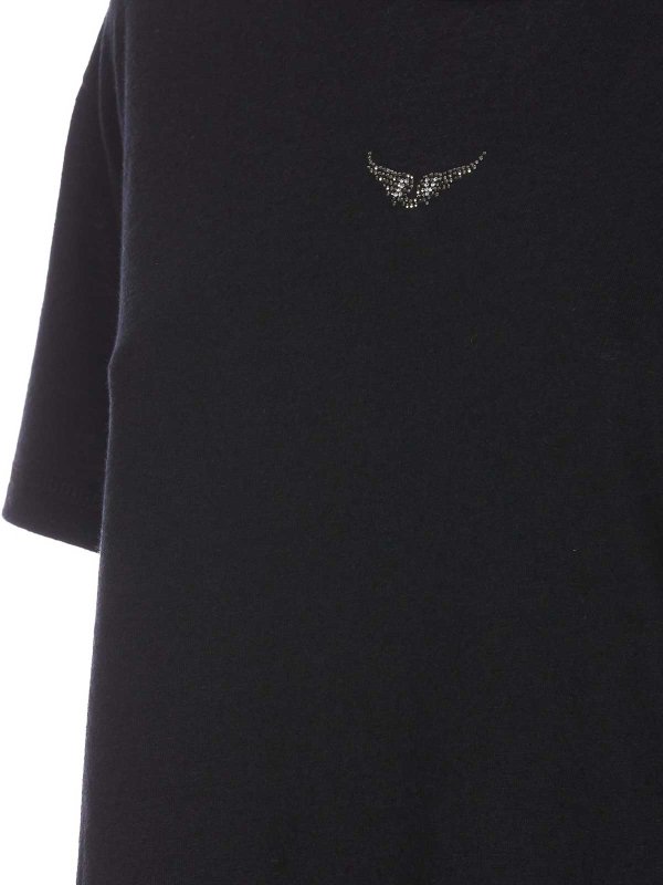 The Best Shops ZADIG&VOLTAIRE: t-shirt - T-shirt di Zadig & AmpvoltAire Black Marta