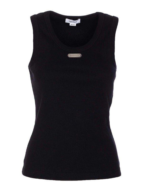 ALEXANDER MCQUEEN: Tops & Tank tops - Mcqueen Black Logo Top