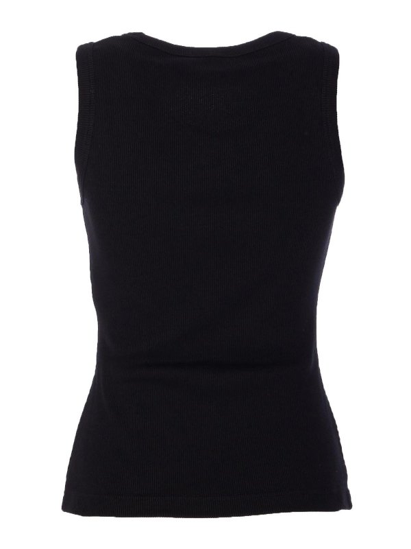ALEXANDER MCQUEEN: Tops & Tank tops online - Mcqueen Black Logo Top