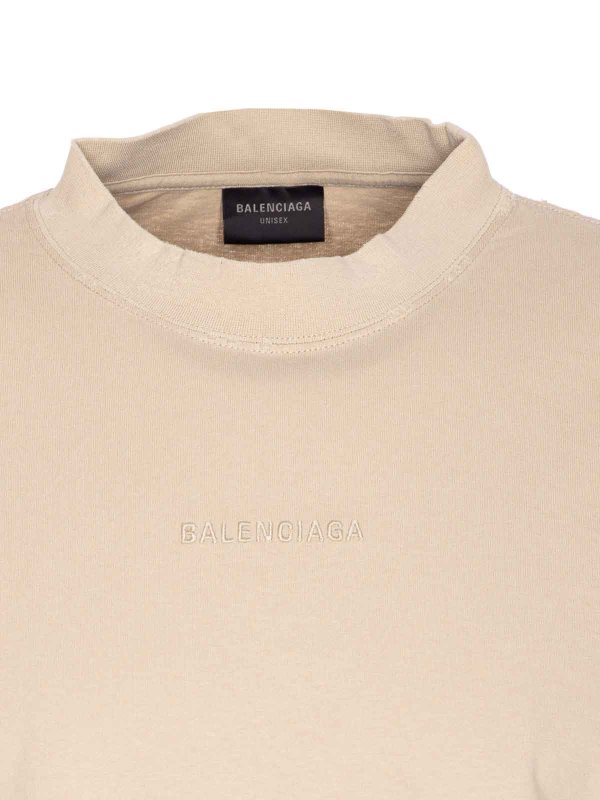 Beige Medium Fit T-Shirt shop online: BALENCIAGA
