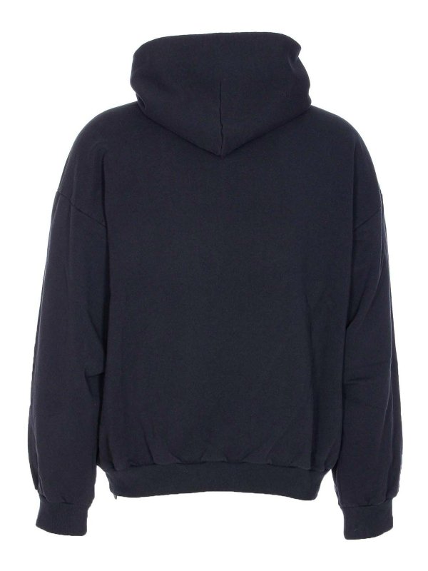 BALENCIAGA: Sweatshirts & Sweaters online - Faded Black Medium Hoodie