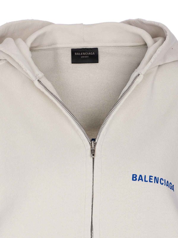 Logo Zip Hoodie shop online: BALENCIAGA
