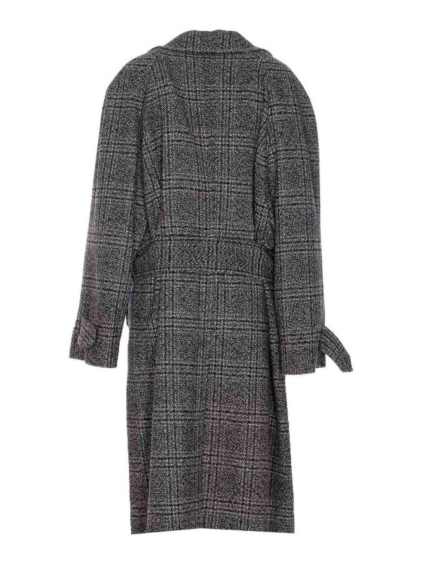 BALENCIAGA: short coats online - Balenciga Grey One Layer Coat