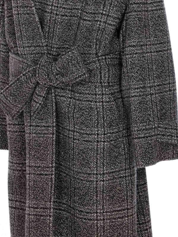 The Best Shops BALENCIAGA: short coats - Balenciga Grey One Layer Coat