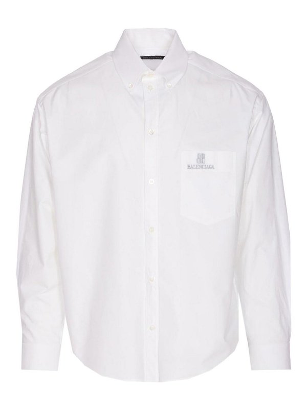 BALENCIAGA: Hemden - Hemd - Weiß