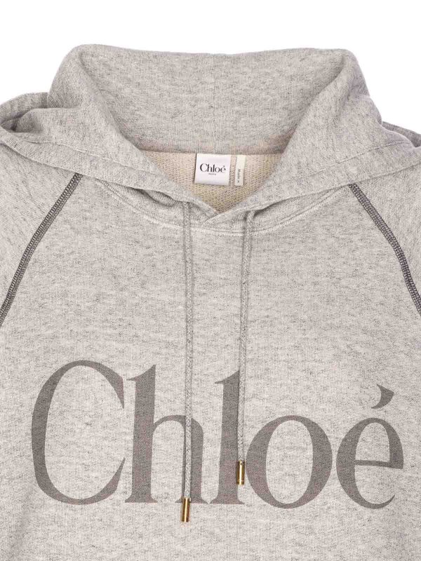 Grey Hoodie shop online: CHLOE