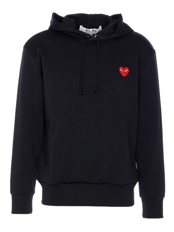 Comme des Garçons Play: Sudaderas y suéteres - Sudadera - Negro