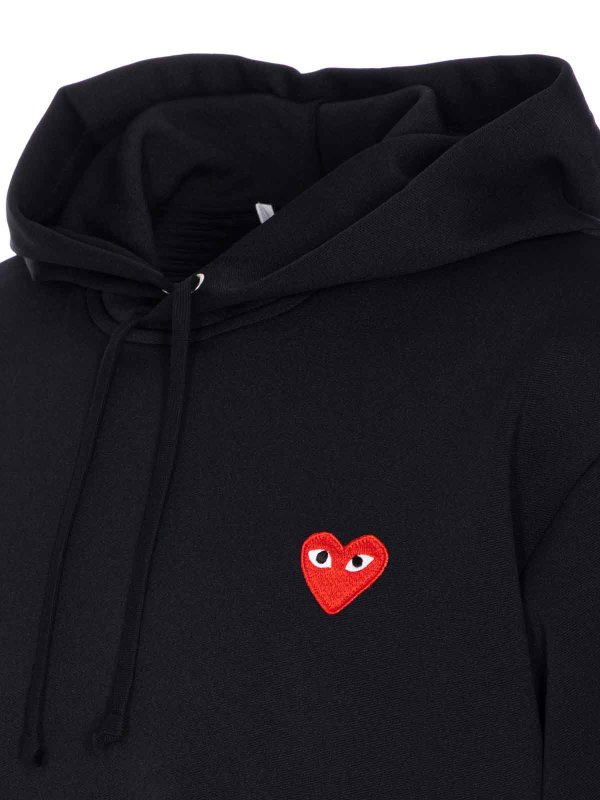 The Best Shops Comme des Garçons Play: Sudaderas y suéteres - Sudadera - Negro