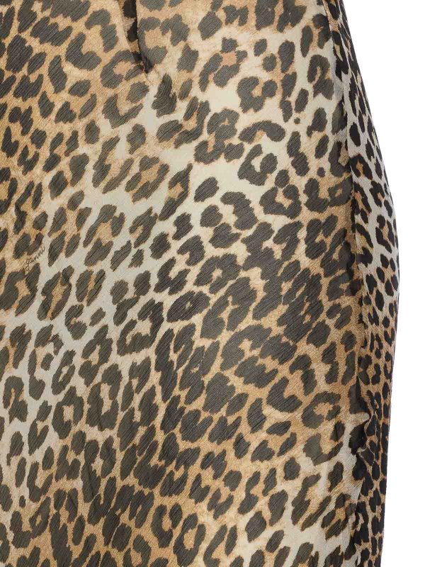 The Best Shops GANNI: Robe longueur genou - Robe Au Genou - Marron